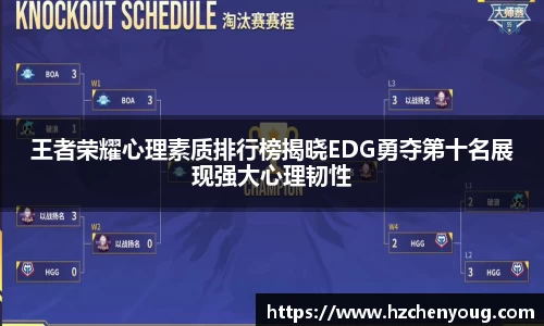 王者荣耀心理素质排行榜揭晓EDG勇夺第十名展现强大心理韧性